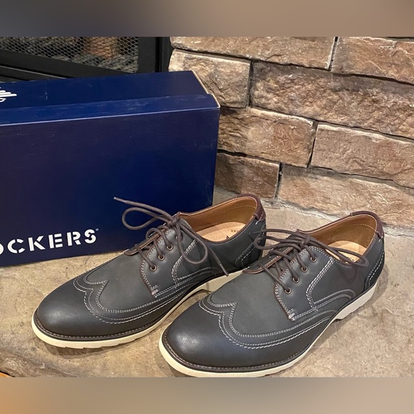 Dockers Men’s Maxwell Business Casual Shoes Grey 12M - Picture 1 of 9